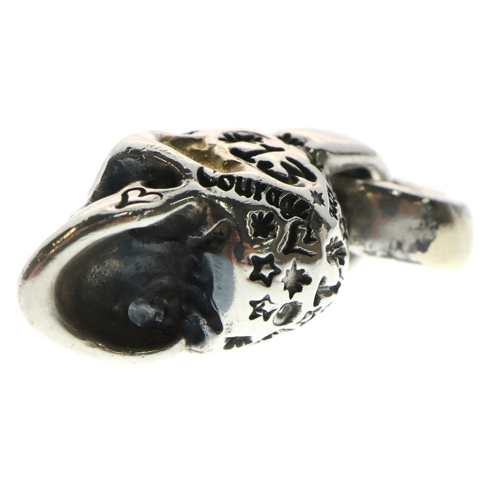 Bill Wall Leather/BWL(ビルウォールレザー) vintage Skull ヴィンテージスカル ブルーアイ ネックレストップ シルバー/ゴールド