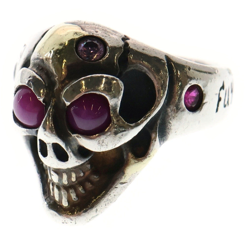 Bill Wall Leather/BWL(ビルウォールレザー) good luck Skull Ring グッドラックスカル スペシャルエディション ストーン付リング シルバー