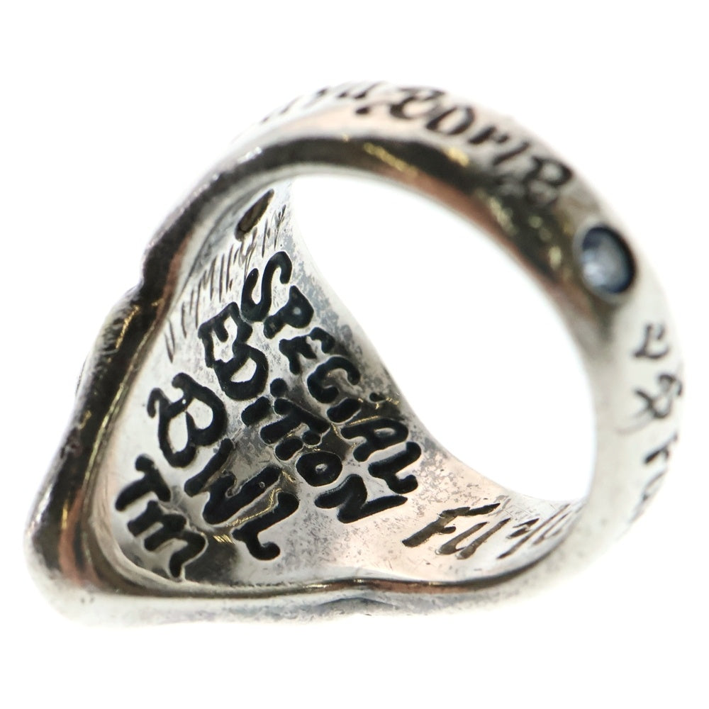 Bill Wall Leather/BWL(ビルウォールレザー) good luck Skull Ring グッドラックスカル スペシャルエディション ストーン付リング シルバー