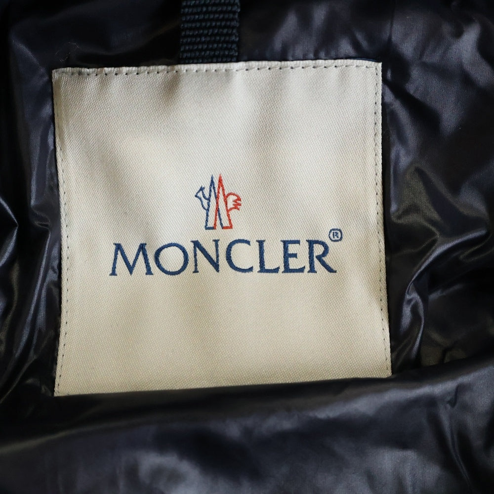 MONCLER(モンクレール) RETHEL レセル コヨーテファーフード付 ウール ダウンジャケット コート ネイビー 320914193820