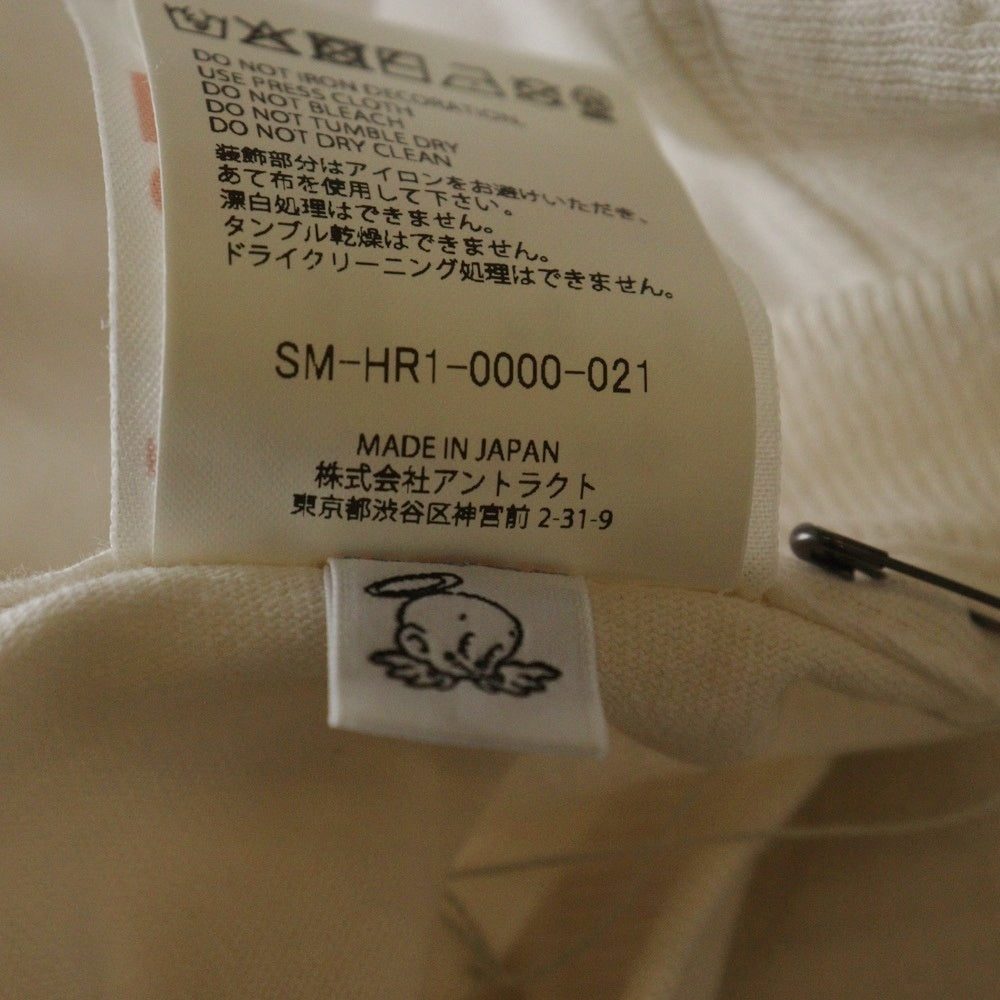 SAINT MICHAEL(セントマイケル) SS TEE - EYE- SM-HR1-0000-021 ヴィンテージ加工アイプリント クルーネック半袖Tシャツ ホワイト