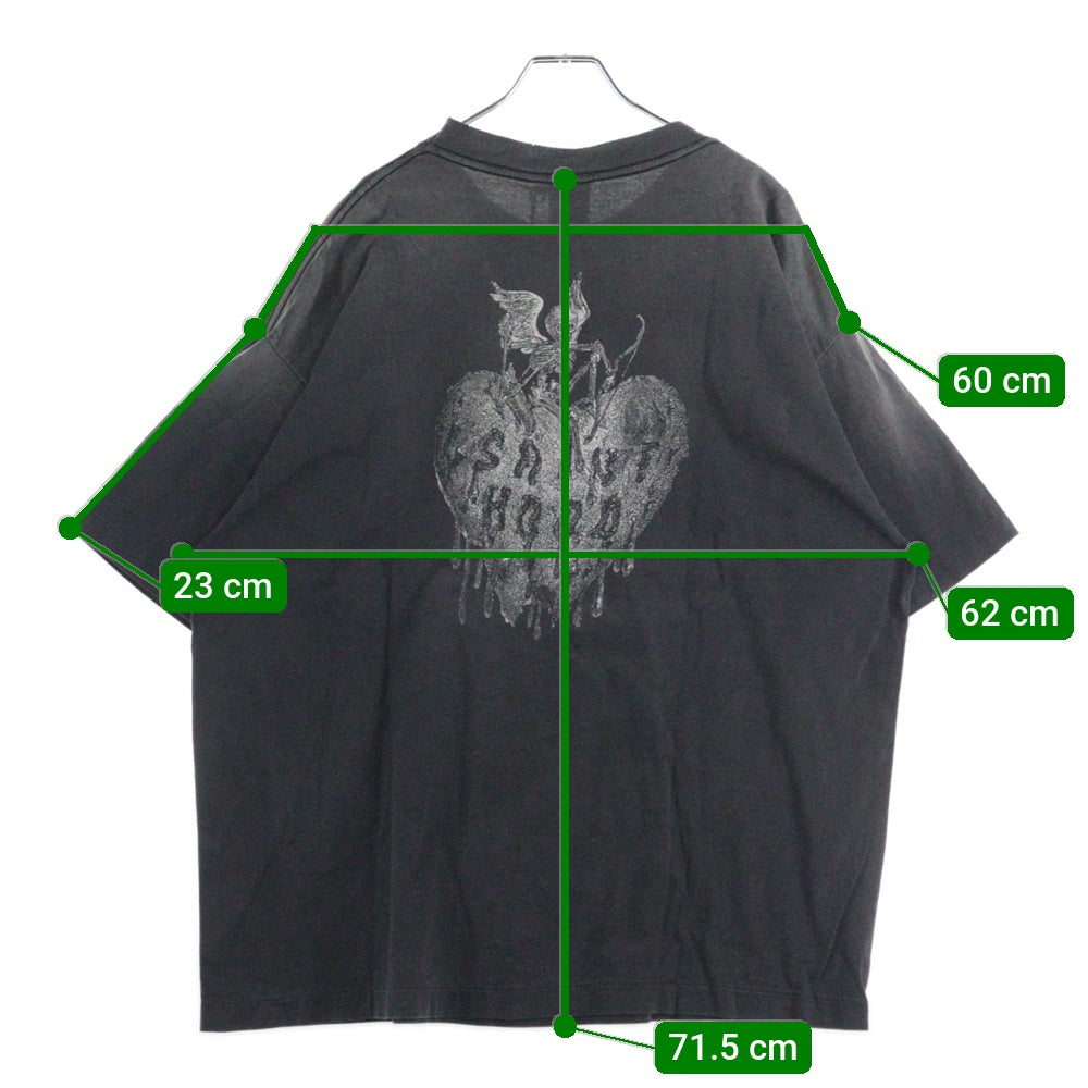 SAINT MICHAEL(セントマイケル) 25SS ×NEIGHBORHOOD S/S TEE SM-HR3-0000-C70 ネイバーフッド クルーネック 半袖Tシャツカットソー チャコールグレー