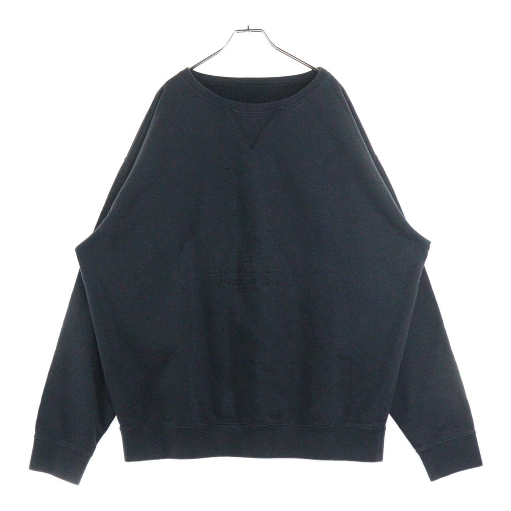 Maison Margiela 1 10(メゾンマルジェラ 1 10) ナンバリングロゴ クルーネックスウェットトレーナー ブラック S50GU0208