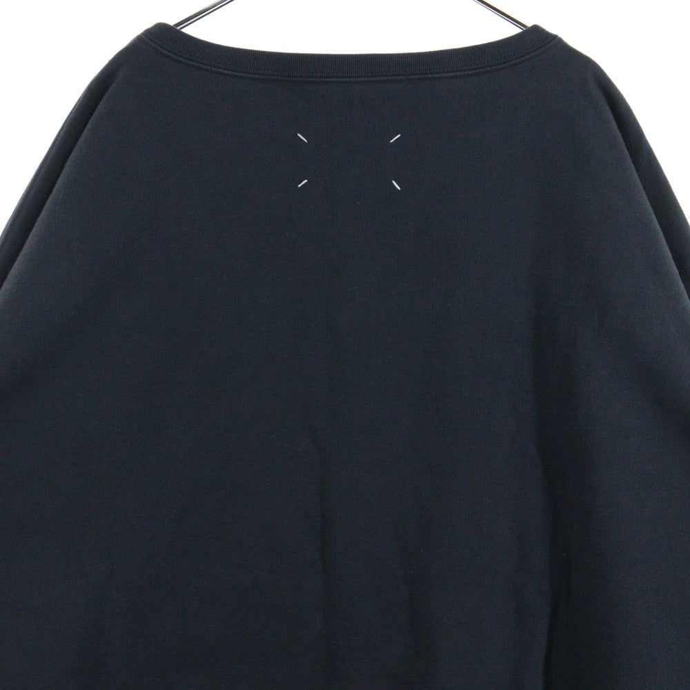 Maison Margiela 1 10(メゾンマルジェラ 1 10) ナンバリングロゴ クルーネックスウェットトレーナー ブラック S50GU0208