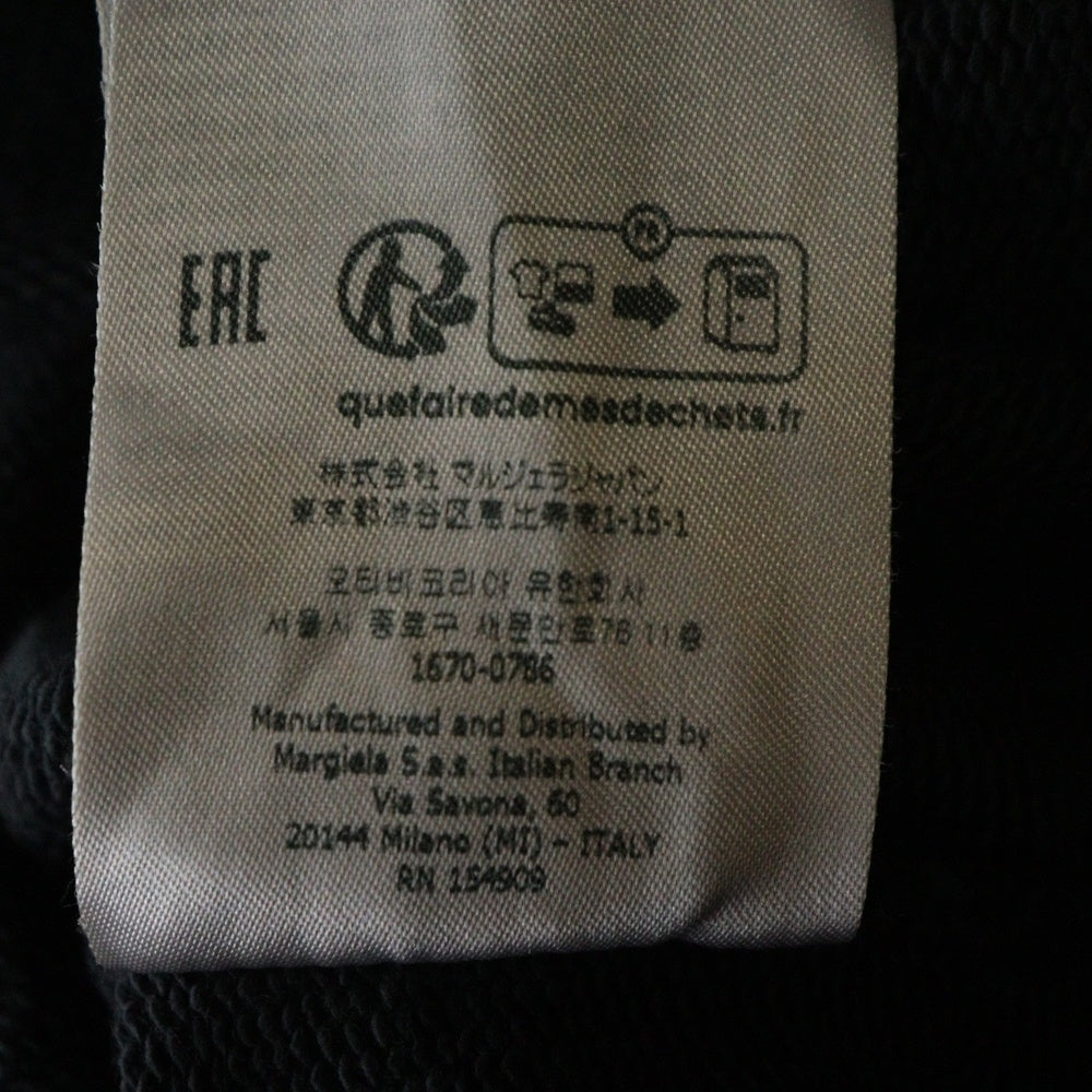 Maison Margiela 1 10(メゾンマルジェラ 1 10) ナンバリングロゴ クルーネックスウェットトレーナー ブラック S50GU0208