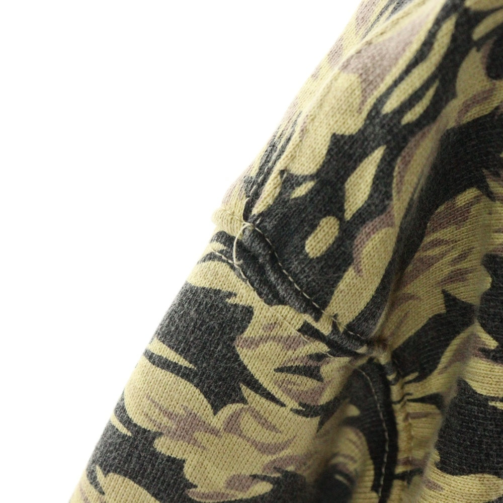 STUSSY(ステューシー) 90‐00S タイガーカモ ジップアップ フーデッドスウェットパーカー ブラウン