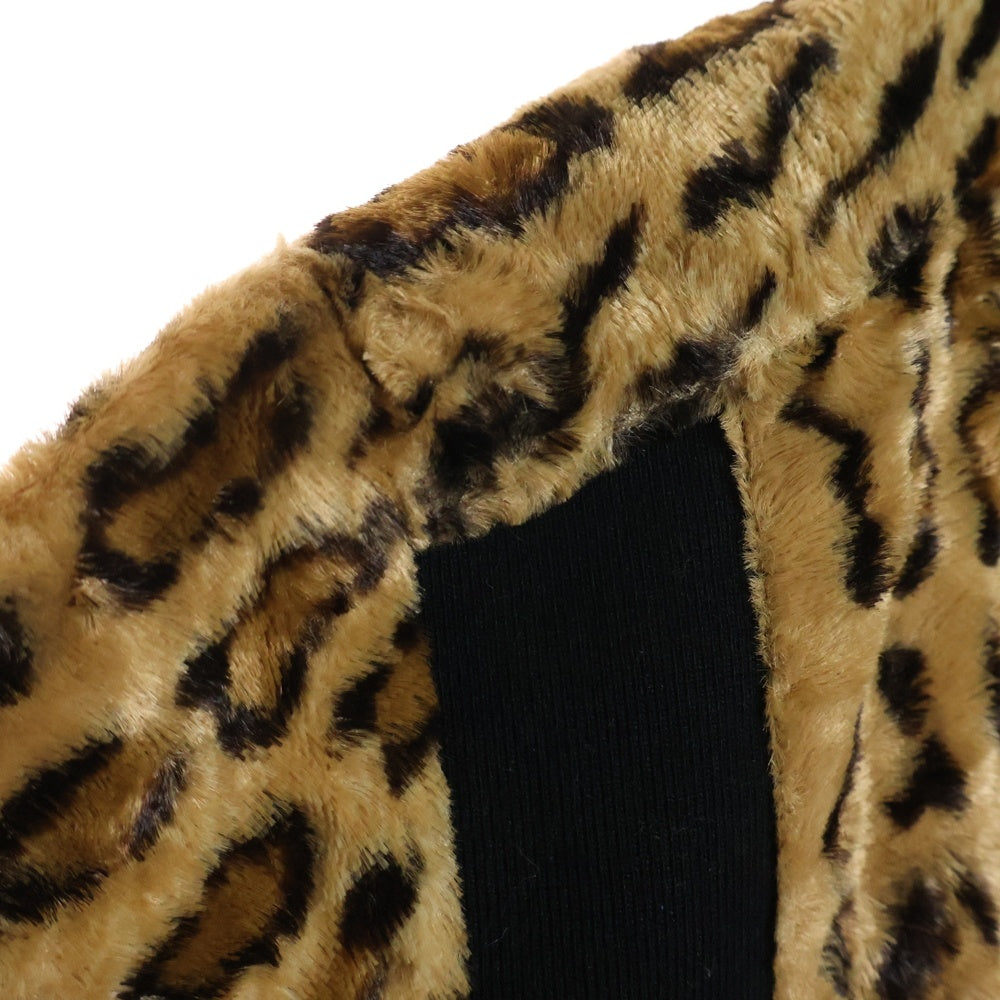 SUPREME(シュプリーム) 25SS×GOODENOUGH Crushed Rayon S/S レオパード総柄 半袖シャツ ブラウン