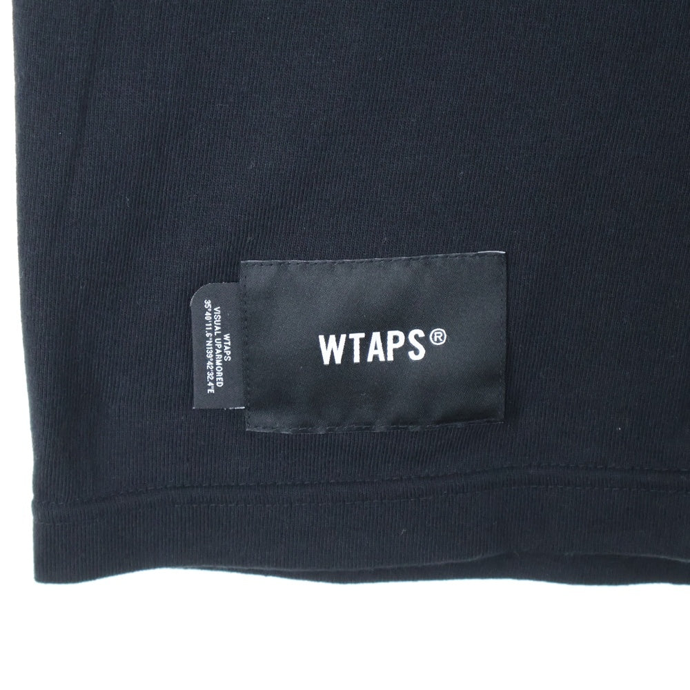 WTAPS(ダブルタップス) 25SS front logo T-shirt フロントロゴ 半袖Tシャツ ブラック 251ATDT-STM09S