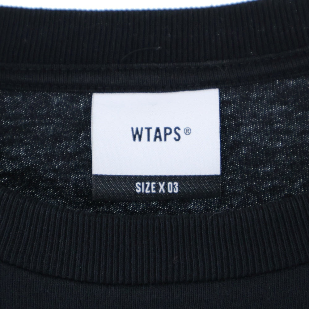 WTAPS(ダブルタップス) 25SS front logo T-shirt フロントロゴ 半袖Tシャツ ブラック 251ATDT-STM09S
