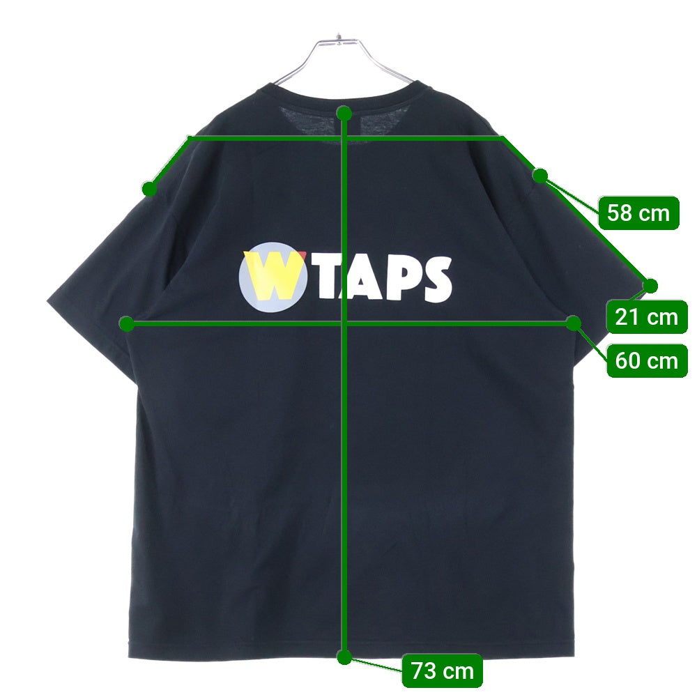 WTAPS(ダブルタップス) 25SS front logo T-shirt フロントロゴ 半袖Tシャツ ブラック 251ATDT-STM09S