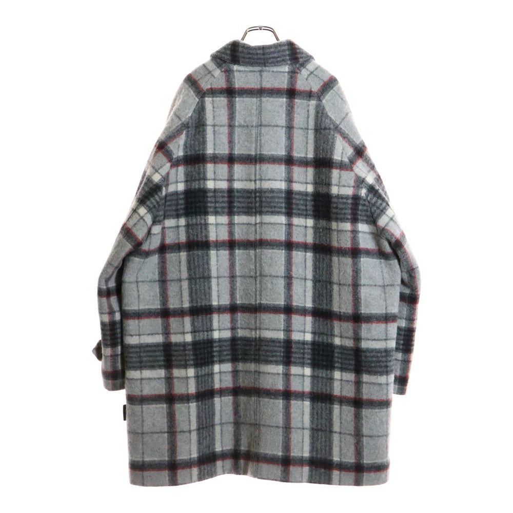 BALENCIAGA(バレンシアガ) 18AW タータンチェックアルパカウールロングート 534050 TBU11 グレー
