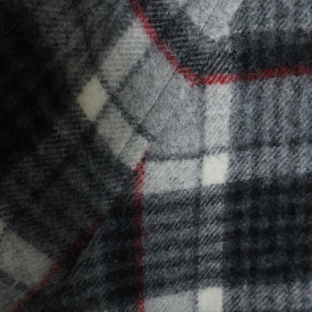 BALENCIAGA(バレンシアガ) 18AW タータンチェックアルパカウールロングート 534050 TBU11 グレー