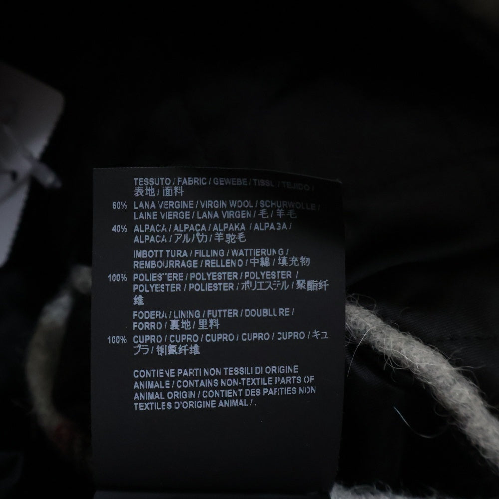 BALENCIAGA(バレンシアガ) 18AW タータンチェックアルパカウールロングート 534050 TBU11 グレー