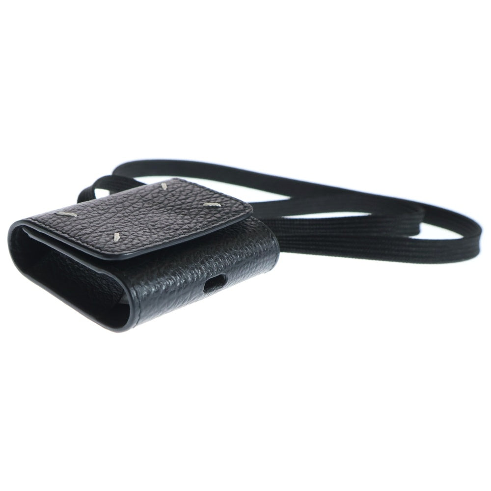 Maison Margiela(メゾンマルジェラ) 24SS AIR PODS CASE ネックストラップ エアーポッズケース SA1VZ0022 ブラック