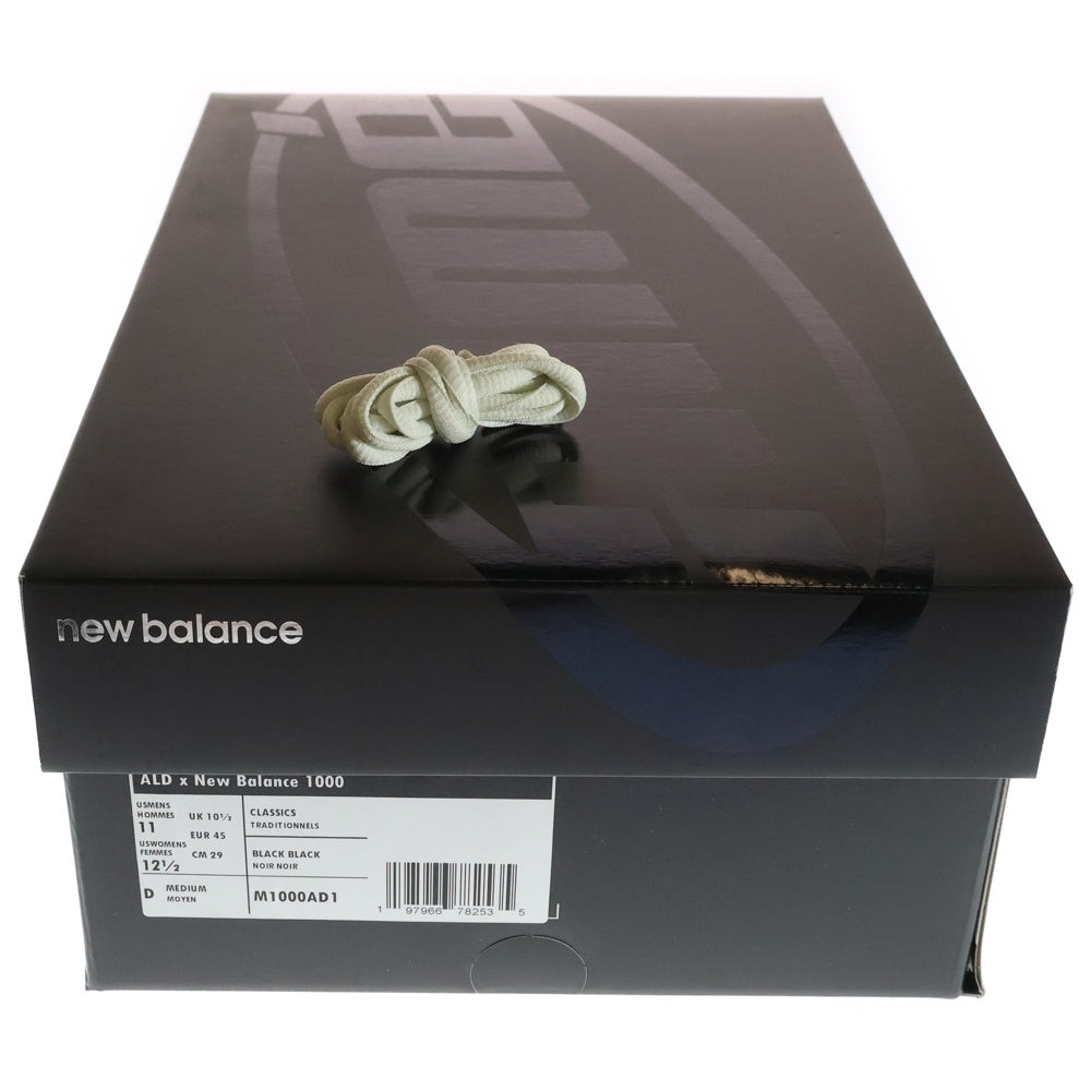 New Balance(ニューバランス) ×Aime Leon Dore 1000 BLACK M1000AD1 エメレオンドレ エナメル ローカットスニーカー ブラック US11/29.0cm
