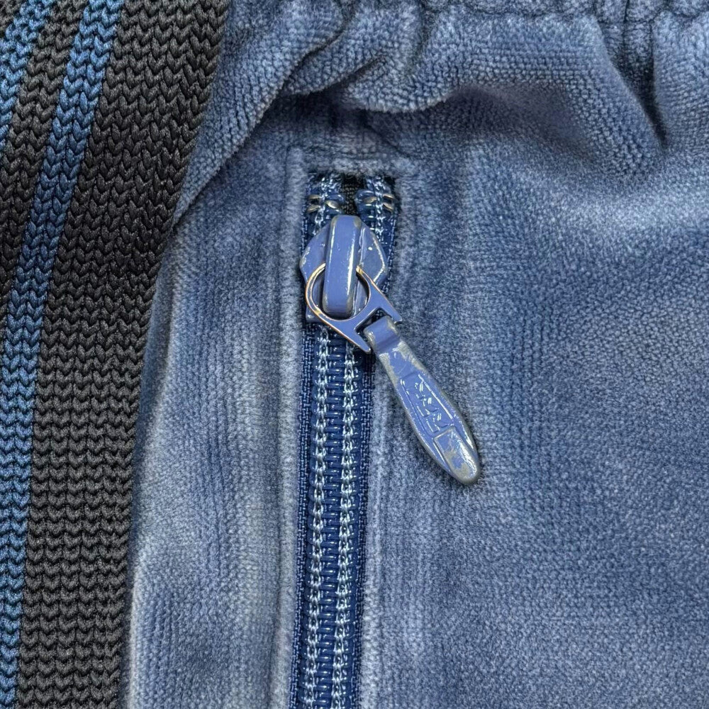 Needles(ニードルス) NARROW TRACK PANTS サイドライン ベロアトラックパンツ スウェットパンツ ブルー NS253
