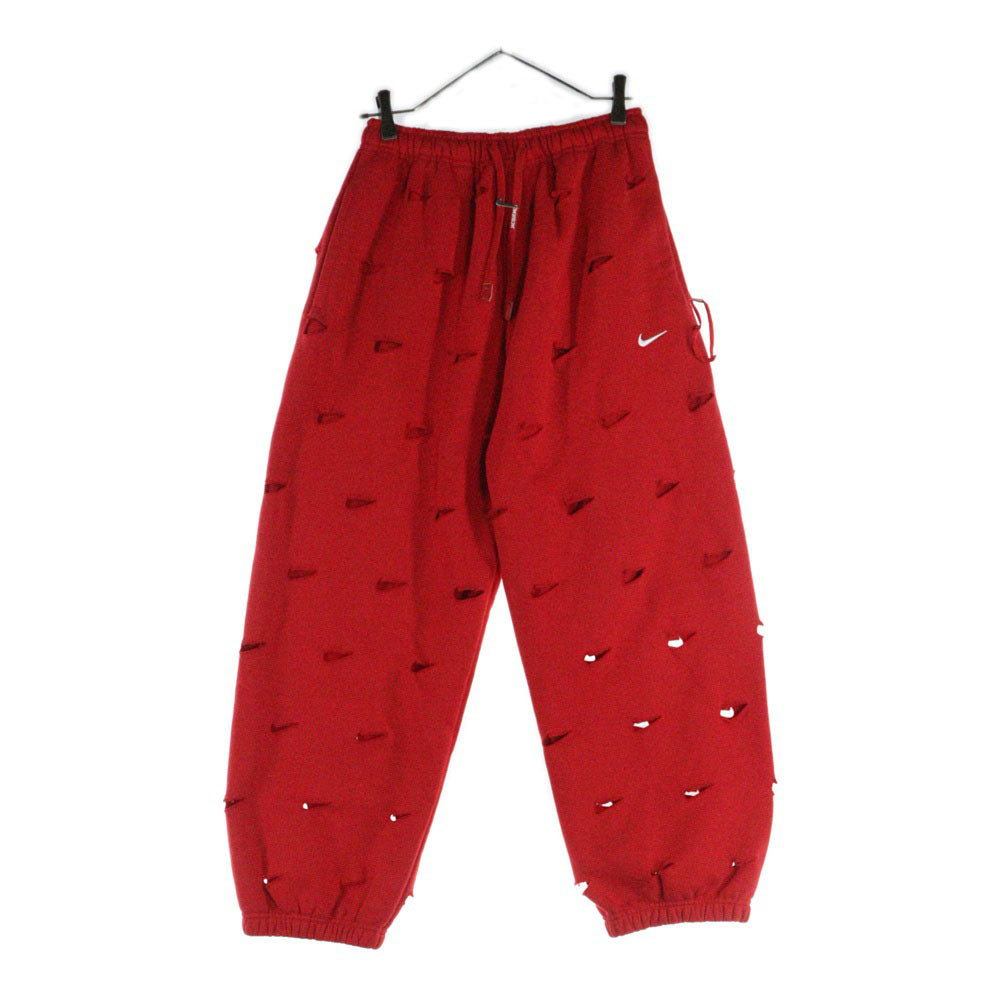 NIKE(ナイキ) ×JACQUEMUS Ngr He Pants ジャックスダメージ加工スウェットパンツ レッド FJ3269ー657