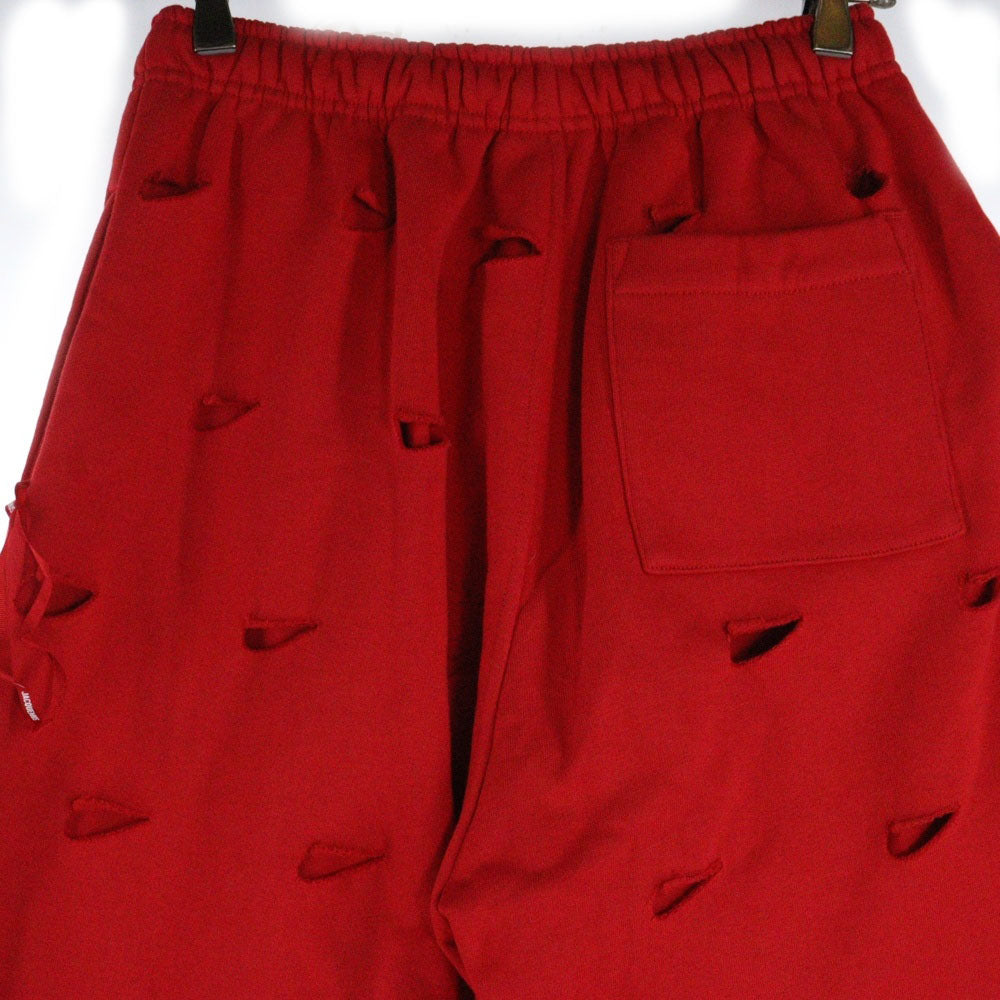 NIKE(ナイキ) ×JACQUEMUS Ngr He Pants ジャックスダメージ加工スウェットパンツ レッド FJ3269ー657