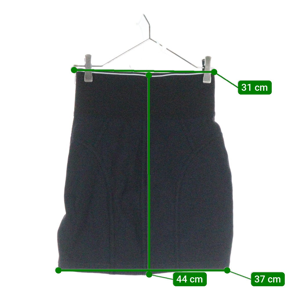 ALEXANDER WANG(アレキサンダーワン) ロゴプリント エラスティック ミニスカート ブラック 1CC2215180 レディース