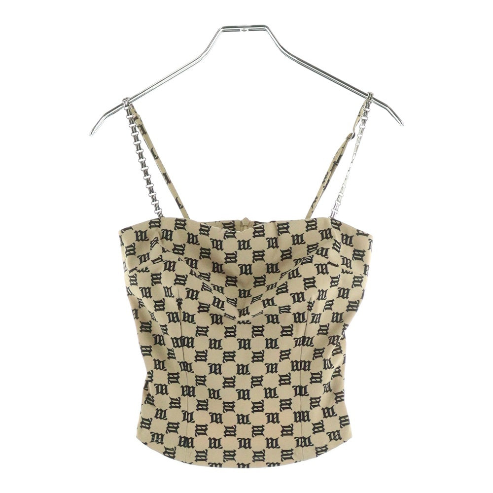 MISBHV(ミスビヘイブ) モノグラムプリントチェーンキャミソール ベージュ 30719 レディース
