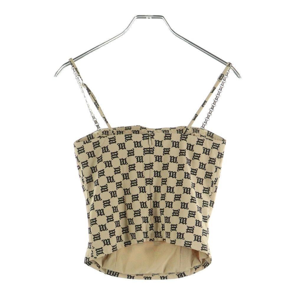 MISBHV(ミスビヘイブ) モノグラムプリントチェーンキャミソール ベージュ 30719 レディース