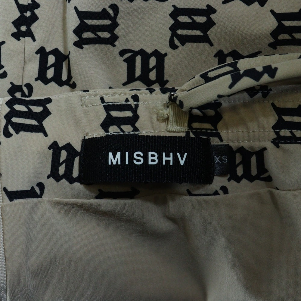 MISBHV(ミスビヘイブ) モノグラムプリントチェーンキャミソール ベージュ 30719 レディース