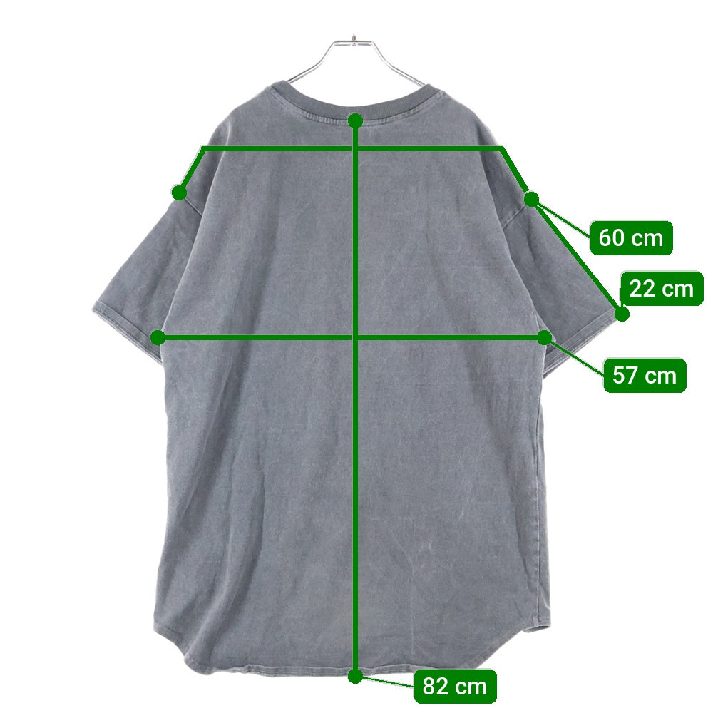 cvtvlist(カタリスト) フロントワッペン クルーネック半袖Tシャツ カットソー チャコールグレー 2101090307
