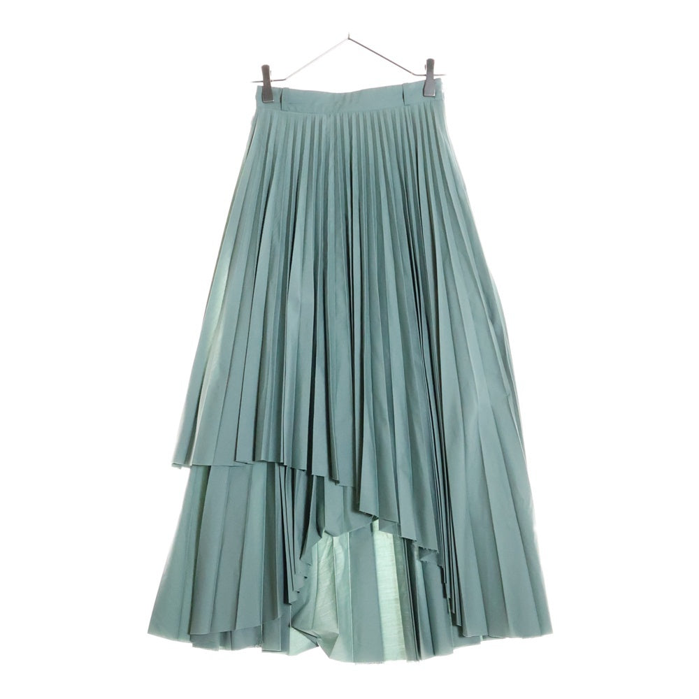 CLANE(クラネ) 18SS SIDE PLEATS SKIRT サイドプリーツ ロングスカート グリーン レディース 17109‐6161