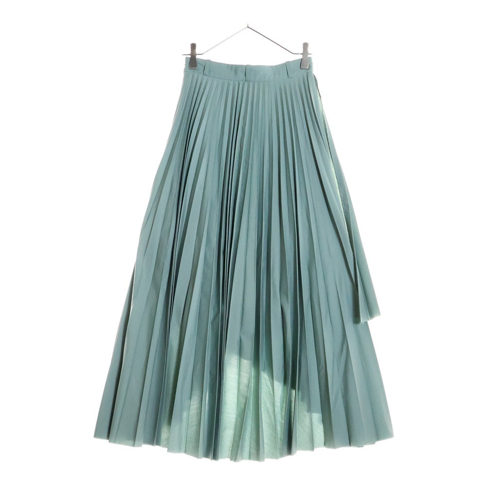 CLANE(クラネ) 18SS SIDE PLEATS SKIRT サイドプリーツ ロングスカート グリーン レディース 17109‐6161