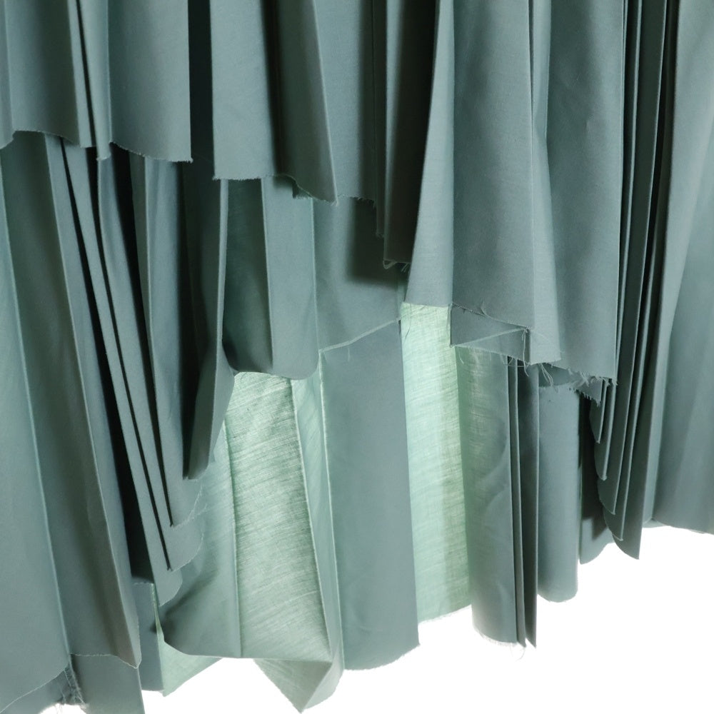 CLANE(クラネ) 18SS SIDE PLEATS SKIRT サイドプリーツ ロングスカート グリーン レディース 17109‐6161