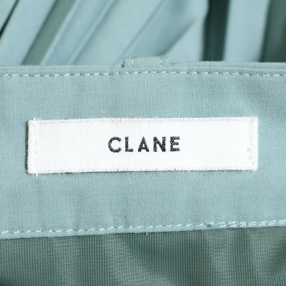 CLANE(クラネ) 18SS SIDE PLEATS SKIRT サイドプリーツ ロングスカート グリーン レディース 17109‐6161