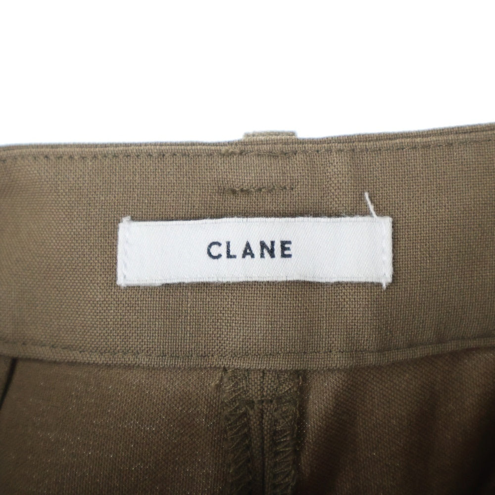 CLANE(クラネ) ポリエステル スラックスパンツ ベージュ レディース 13110-7002