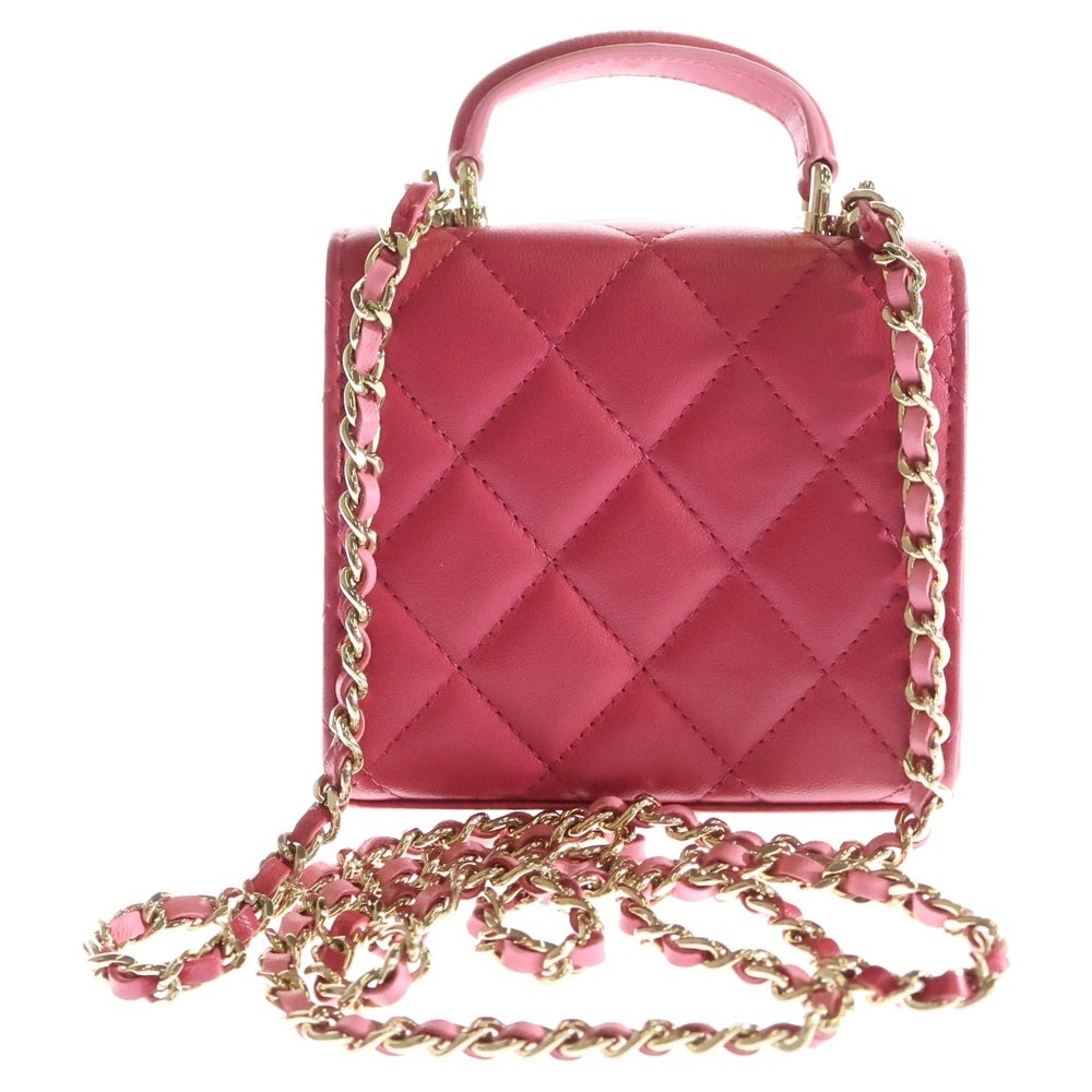 CHANEL(シャネル) マトラッセ フラップ コインパース チェーンショルダーバッグ ゴールド金具 AP2200 レディース ピンク