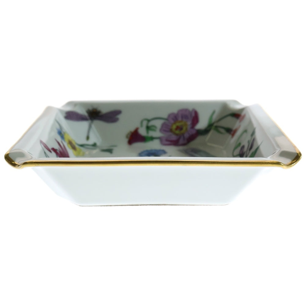 GUCCI(グッチ) ×BERNARDAUD LIMOGES France ベルナルド リモージュ フローラル アッシュトレイ 灰皿 ■