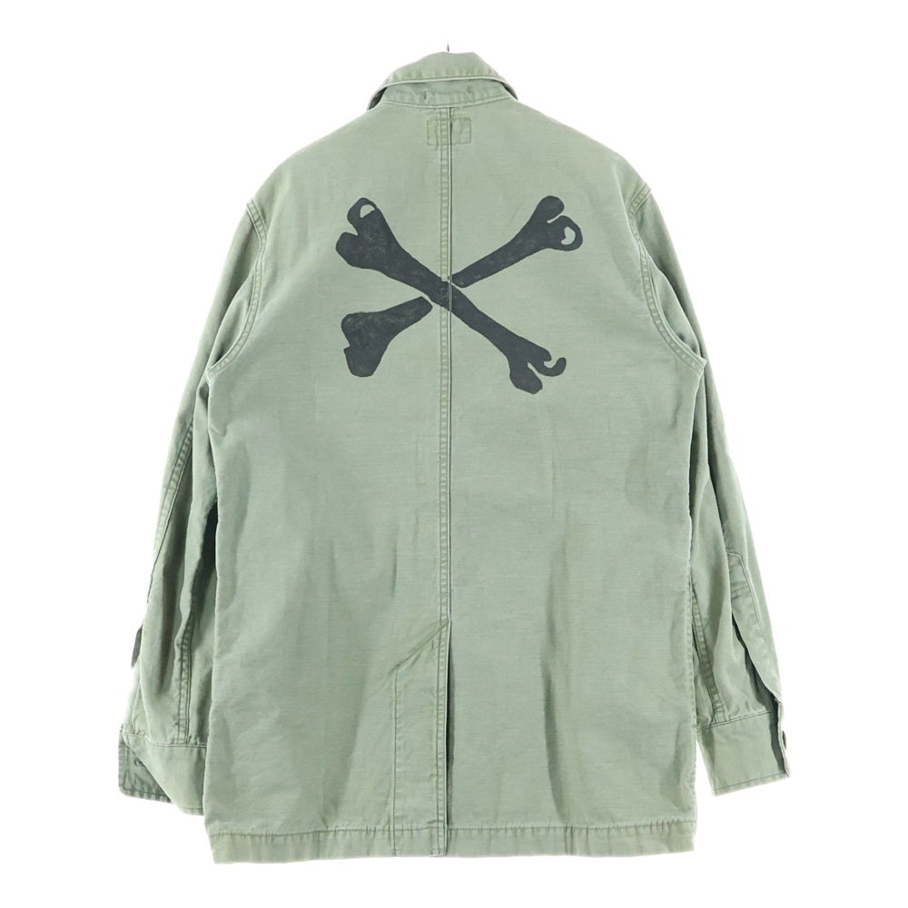 WTAPS(ダブルタップス) DOCTOR L/S クロスボーン 長袖ミリタリーシャツ カーキ 141GWDT-SHM10