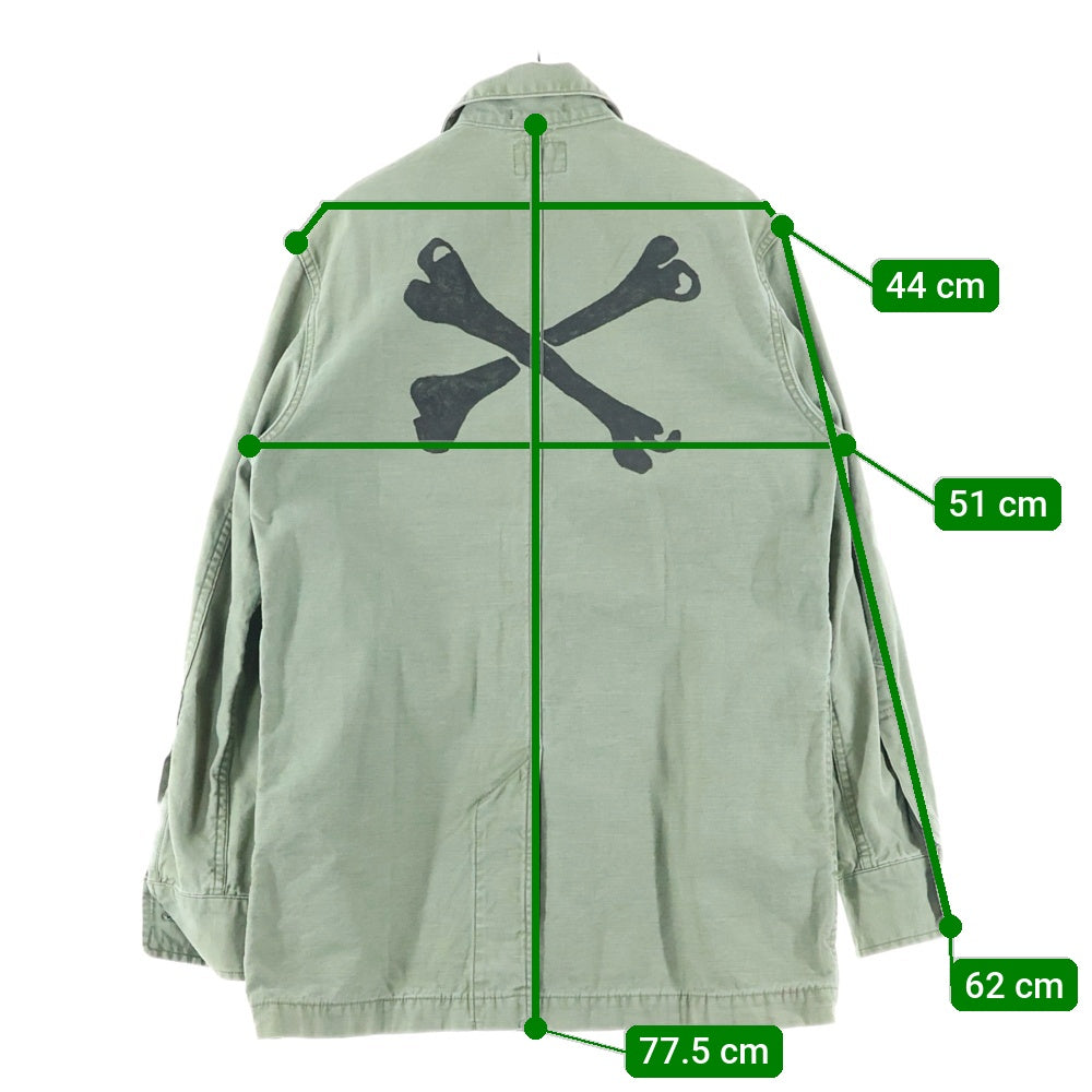 WTAPS(ダブルタップス) DOCTOR L/S クロスボーン 長袖ミリタリーシャツ カーキ 141GWDT-SHM10