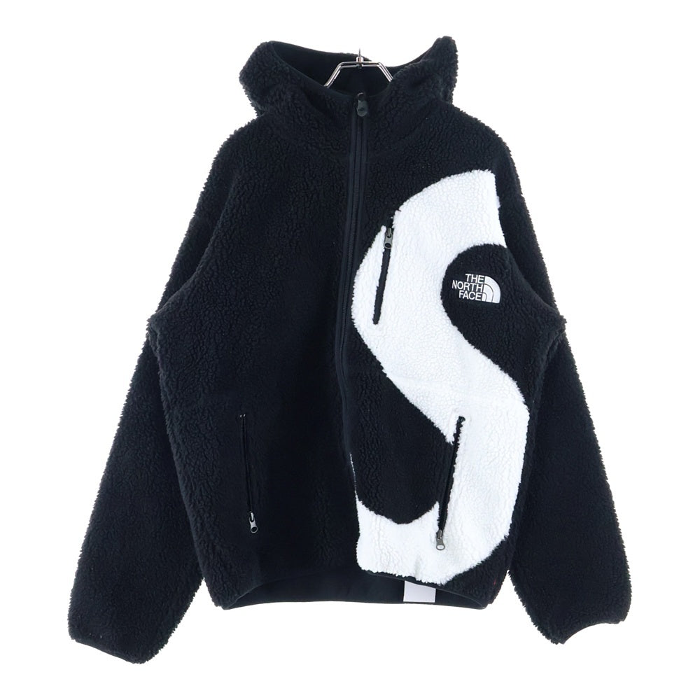 SUPREME(シュプリーム) 20AW ×THE NORTH FACE S Logo Hooded Fleece Jacket NT62004I Sロゴフーデッドジップアップフリースジャケット ブラック