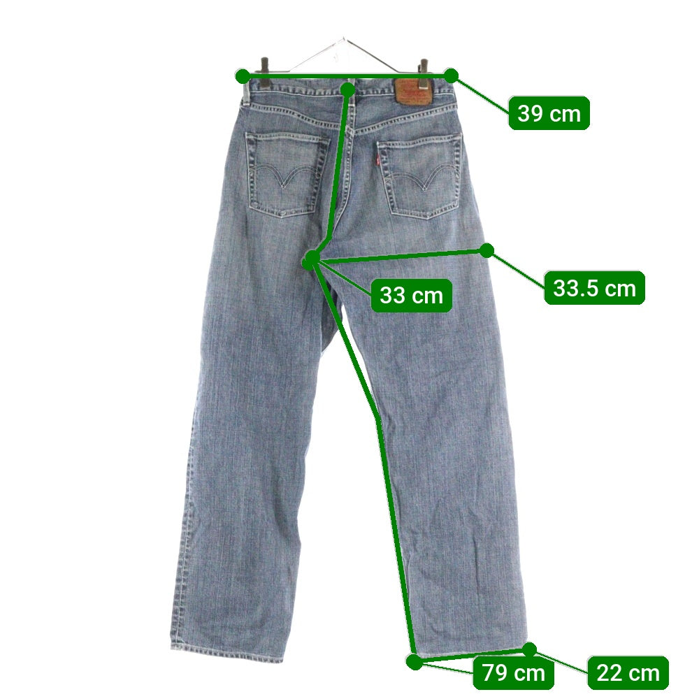 Levi's(リーバイス) 503 ウォッシュド ストレートデニムパンツ インディゴ