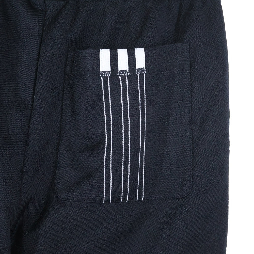 adidas(アディダス) ×ALEXANDER WANG アレキサンダーワン サイドライン ロゴ総柄 トラックパンツ スウェットパンツ ブラック CV5265