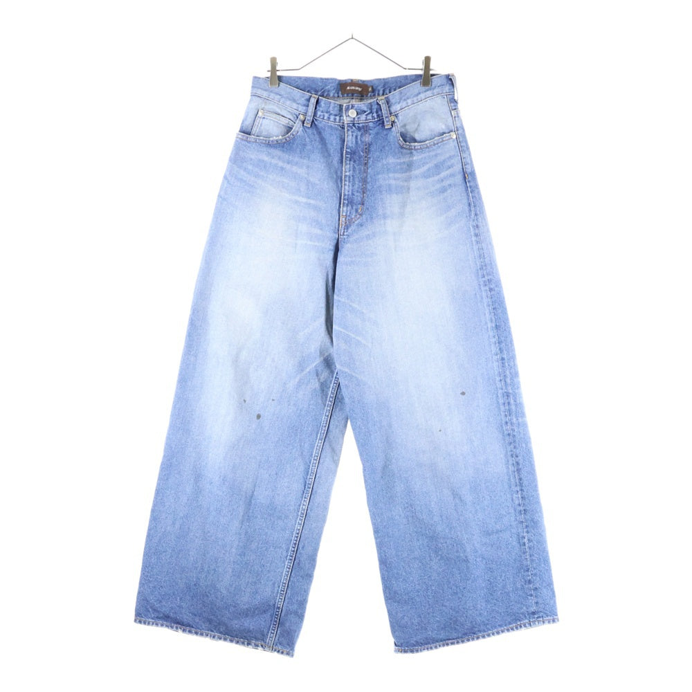 MASU(エムエーエスユー) 25AW MB BAGGY JEANS ユーズド加工 バギーデニムパンツ インディゴ B25F9PL002