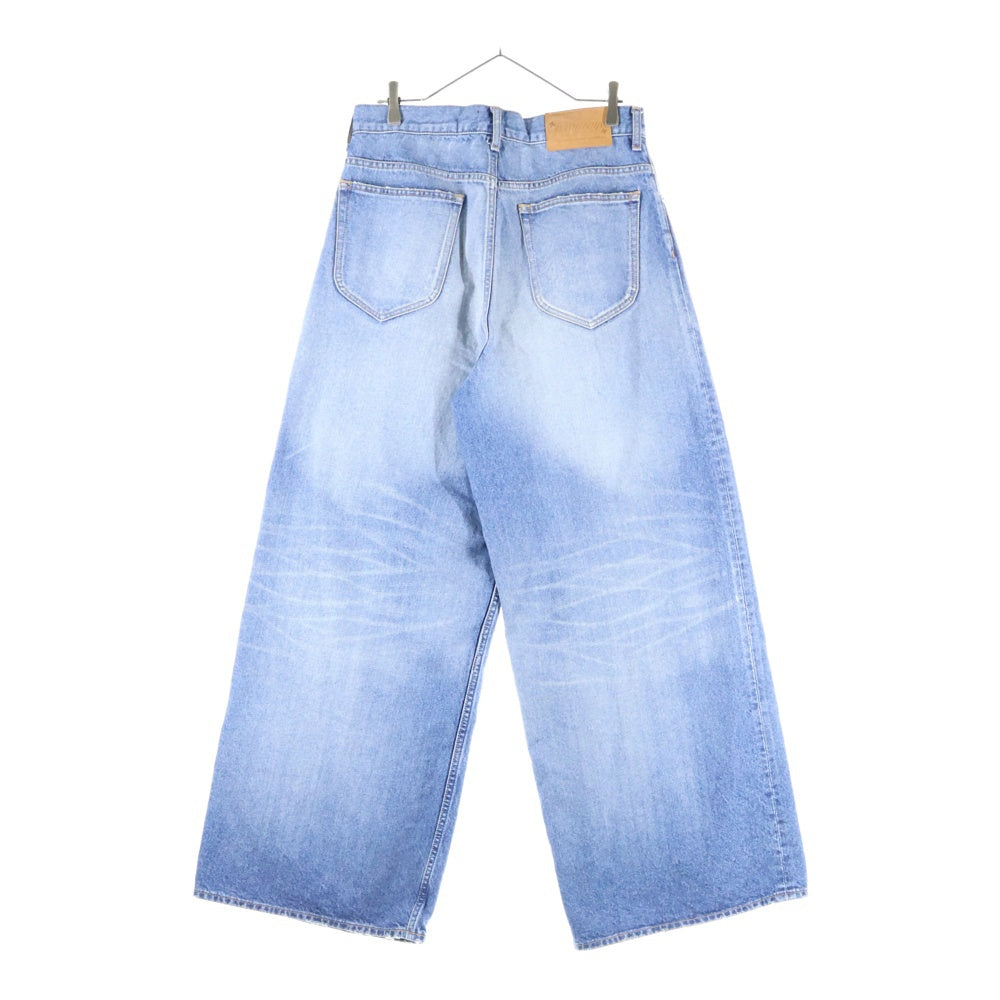 MASU(エムエーエスユー) 25AW MB BAGGY JEANS ユーズド加工 バギーデニムパンツ インディゴ B25F9PL002