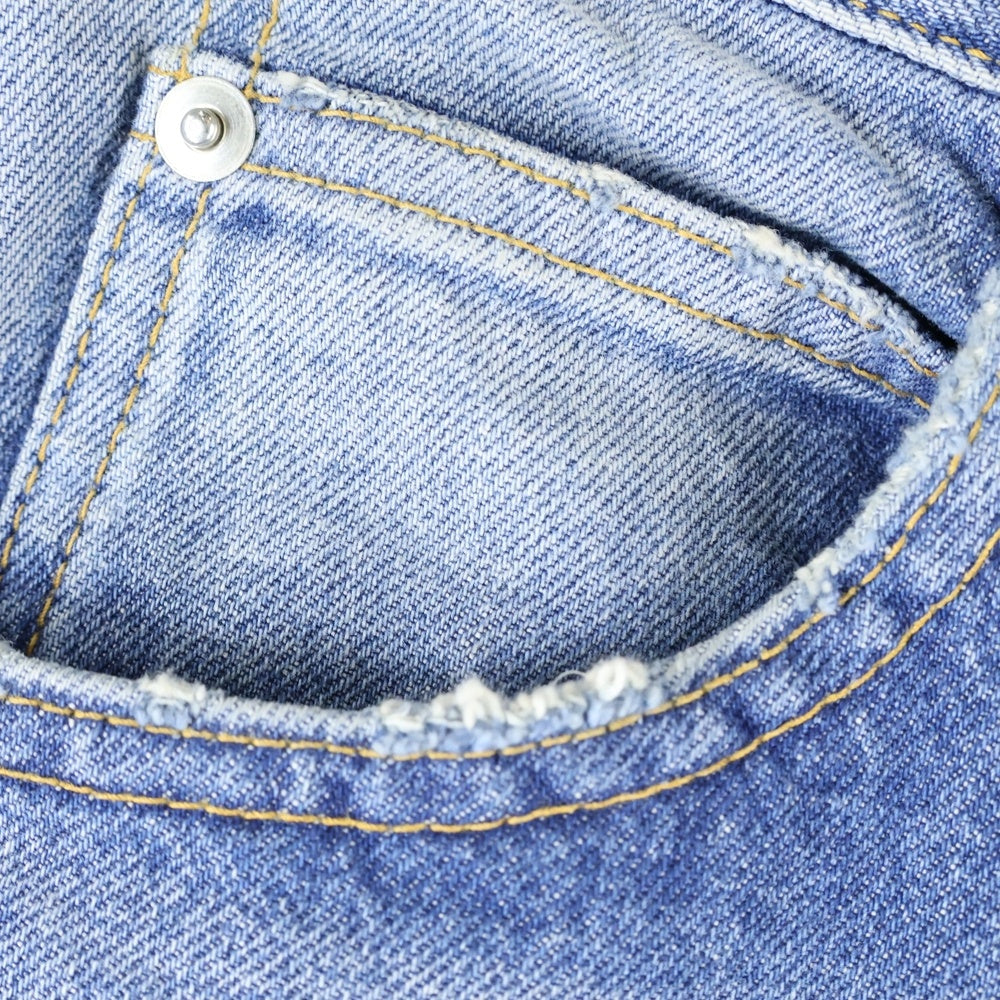 MASU(エムエーエスユー) 25AW MB BAGGY JEANS ユーズド加工 バギーデニムパンツ インディゴ B25F9PL002