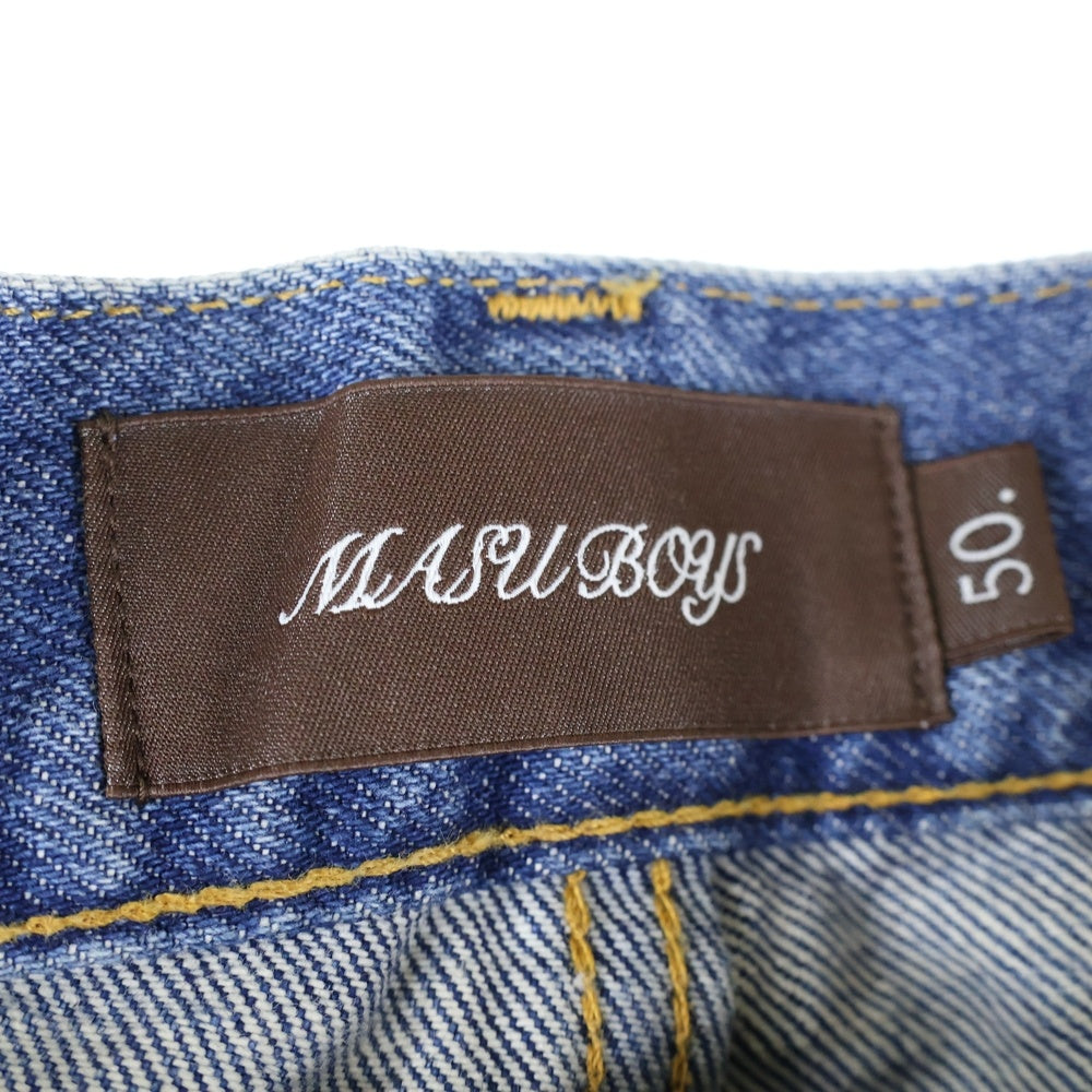 MASU(エムエーエスユー) 25AW MB BAGGY JEANS ユーズド加工 バギーデニムパンツ インディゴ B25F9PL002