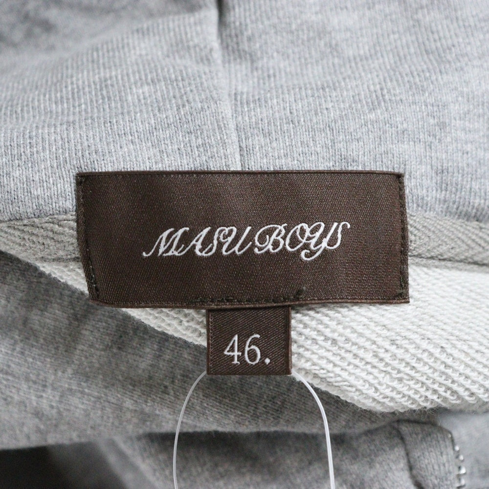 MASU(エムエーエスユー) MB ZIP-UP HOODIE ジップアップ フーディ スウェットパーカー グレー B25F9CS001