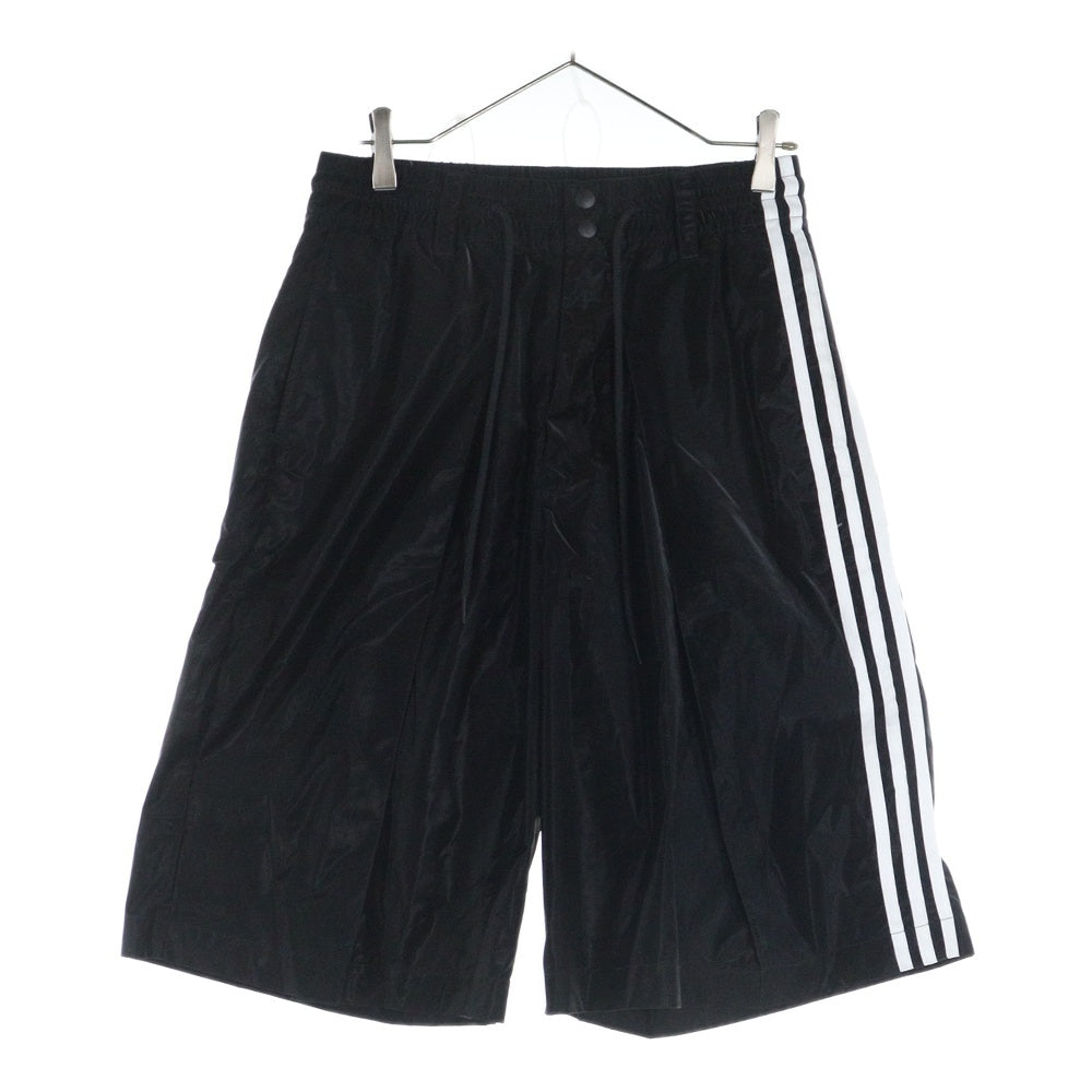 Y-3(ワイスリー) TRP BLK SHORTS ロゴライン バギーショーツ ハーフパンツ ブラック IR6257
