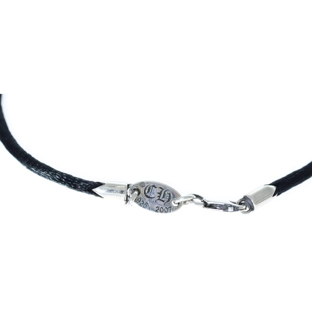 CHROME HEARTS(クロムハーツ) KZ ケーゼット ダガースタック シルクブレスレット シルバー/ブラック