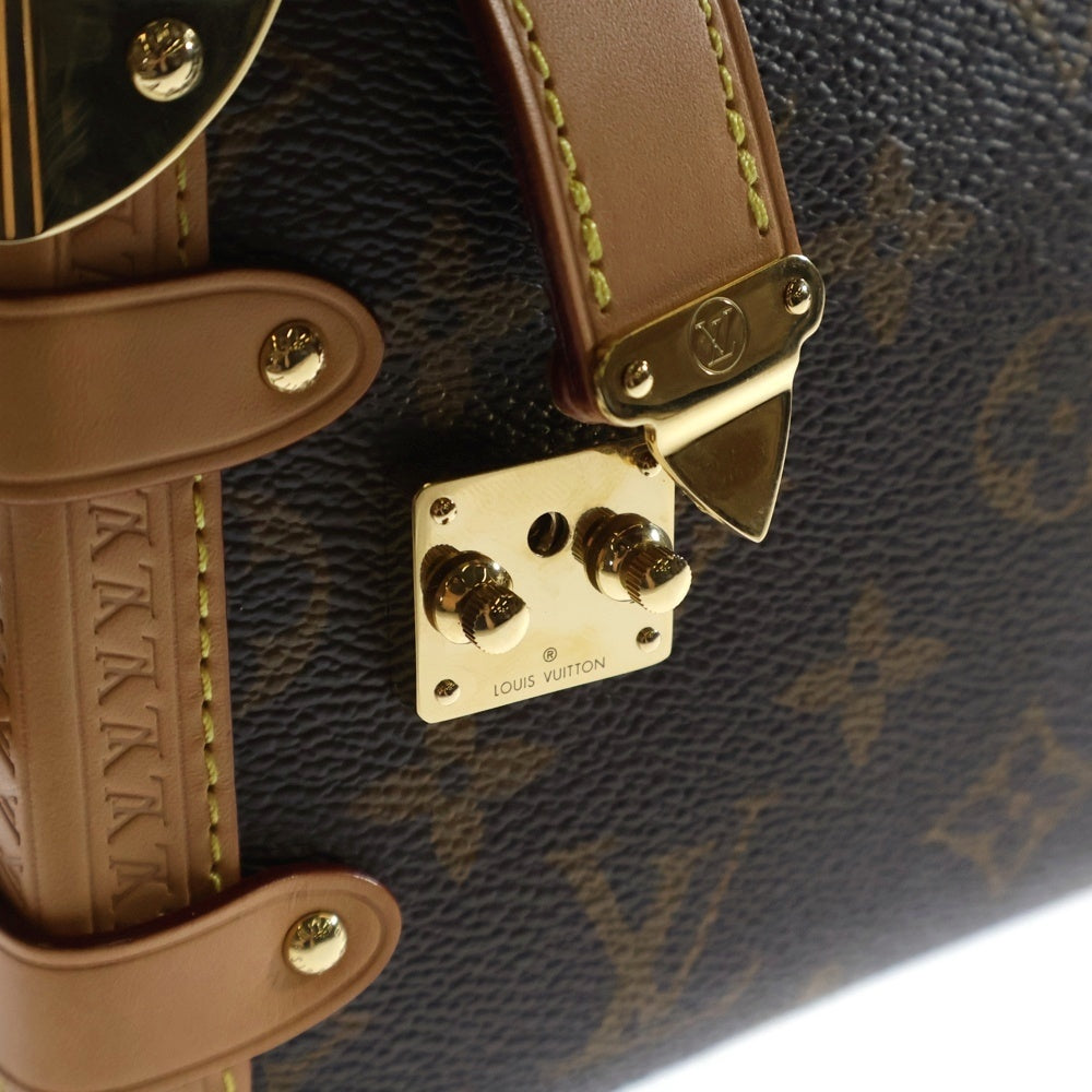 LOUIS VUITTON(ルイヴィトン) モノグラム サイドトランクPM 2WAYハンドバッグ ブラウン M46815