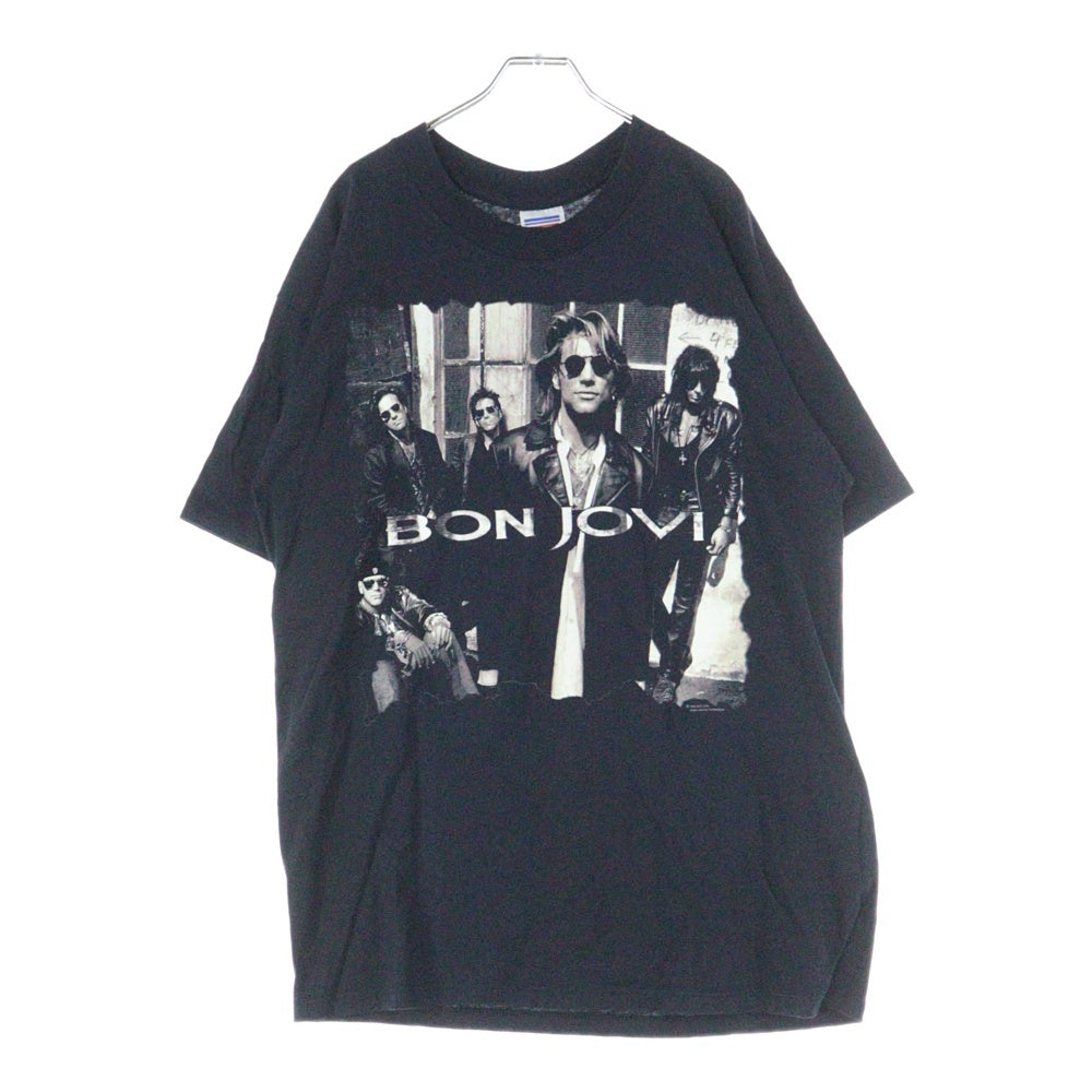 VINTAGE(ヴィンテージ) 90s BON JOVI Keep the Faith Tee ボンジョビ 両面プリント 半袖Tシャツ カットソー ブラック