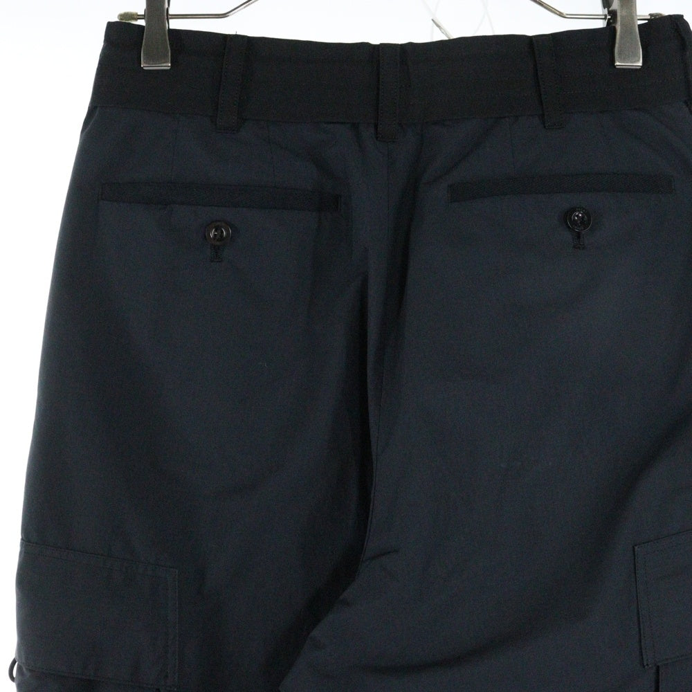 Sacai(サカイ) 22SS リップストップミックスナイロンパンツ 22-02743M ブラック