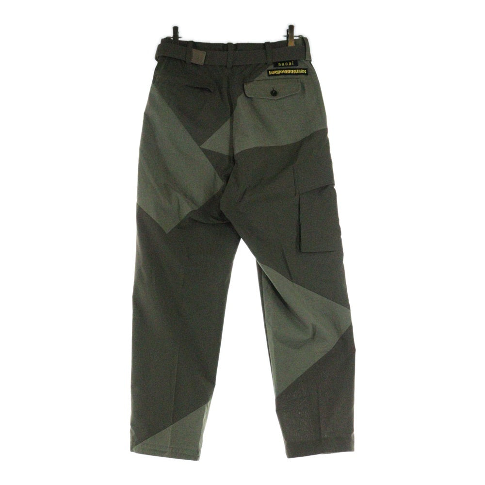 Sacai(サカイ) 21SS Hank Willis Thomas切替ロングパンツ カーキ 21-02449M